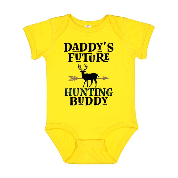 Inktastic Daddy Future Hunting Buddy Boys or Girls Baby Bodysuit