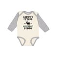thumbnail image 1 of Inktastic Daddy Future Hunting Buddy Boys or Girls Long Sleeve Baby Bodysuit, 1 of 5
