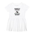 thumbnail image 1 of Inktastic Daddy Future Hunting Buddy Girls Baby Dress, 1 of 5