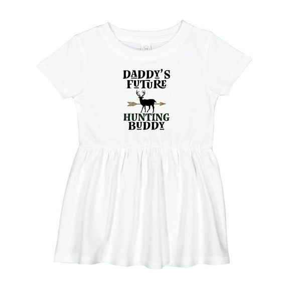 Inktastic Daddy Future Hunting Buddy Girls Baby Dress