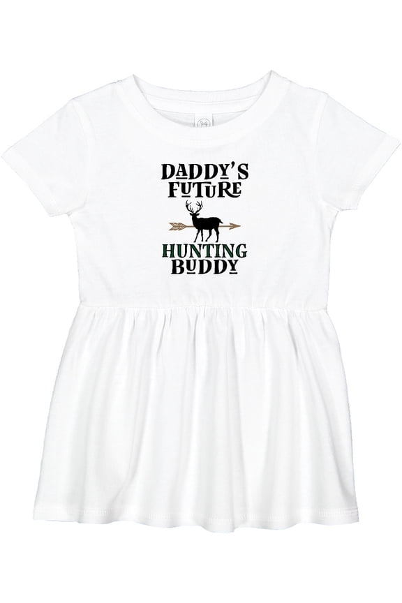 Daddy Future Hunting Buddy Girls Baby Dress