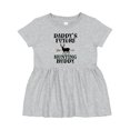 thumbnail image 1 of Inktastic Daddy Future Hunting Buddy Girls Baby Dress, 1 of 5
