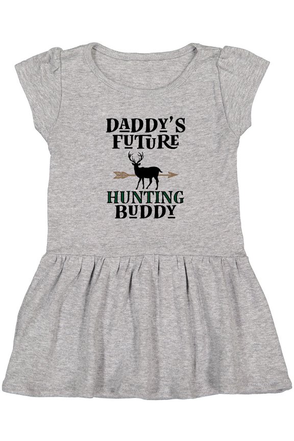 Daddy Future Hunting Buddy Girls Toddler Dress