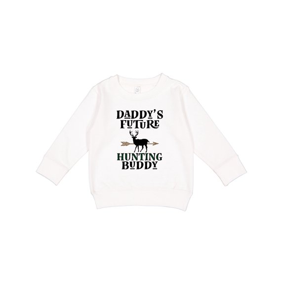 Inktastic Daddy Future Hunting Buddy Toddler Sweatshirt