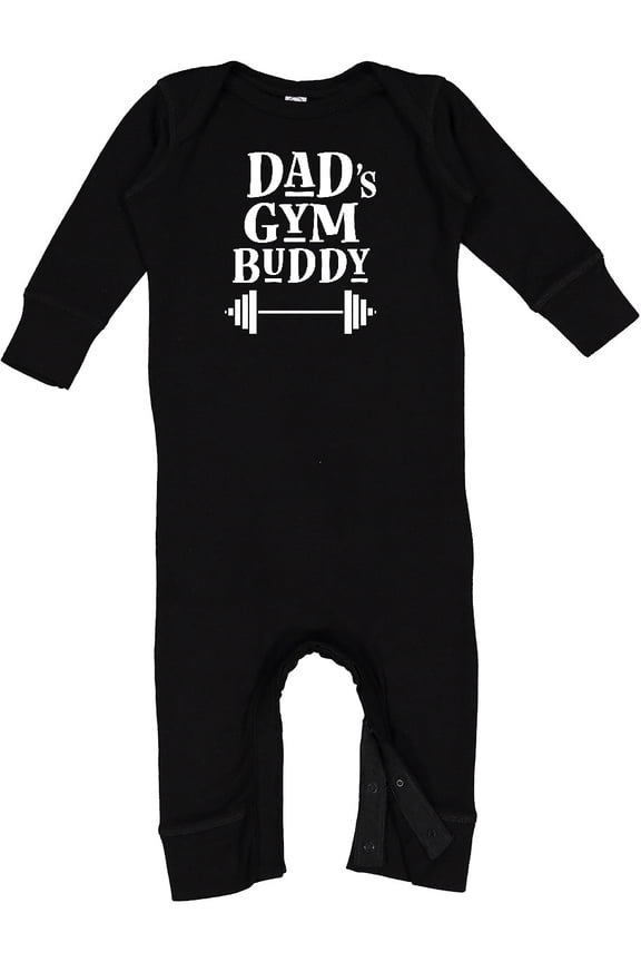 Daddy Gym Buddy Workout Fitness Baby Romper Coveralls