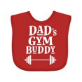 thumbnail image 1 of Inktastic Daddy Gym Buddy Workout Fitness Boys or Girls Baby Bib, 1 of 4