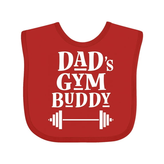 Inktastic Daddy Gym Buddy Workout Fitness Boys or Girls Baby Bib