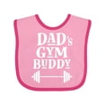 thumbnail image 1 of Inktastic Daddy Gym Buddy Workout Fitness Boys or Girls Baby Bib, 1 of 4