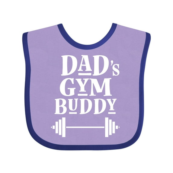Inktastic Daddy Gym Buddy Workout Fitness Boys or Girls Baby Bib
