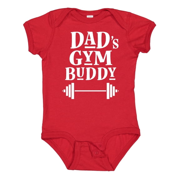 Inktastic Daddy Gym Buddy Workout Fitness Boys or Girls Baby Bodysuit