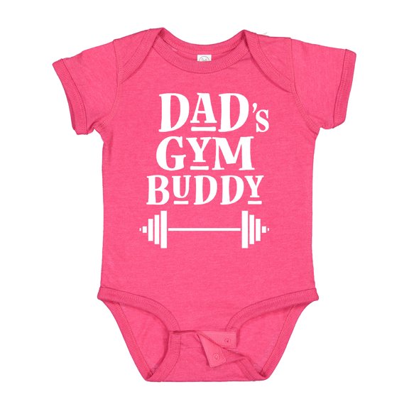 Inktastic Daddy Gym Buddy Workout Fitness Boys or Girls Baby Bodysuit