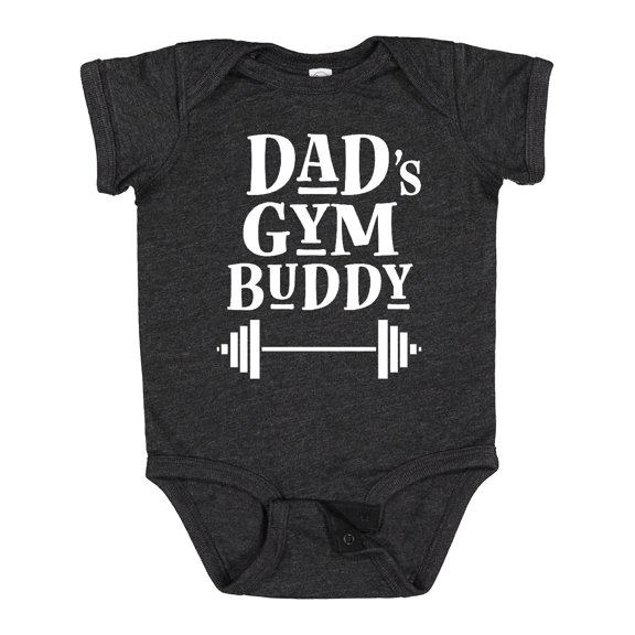Inktastic Daddy Gym Buddy Workout Fitness Boys or Girls Baby Bodysuit