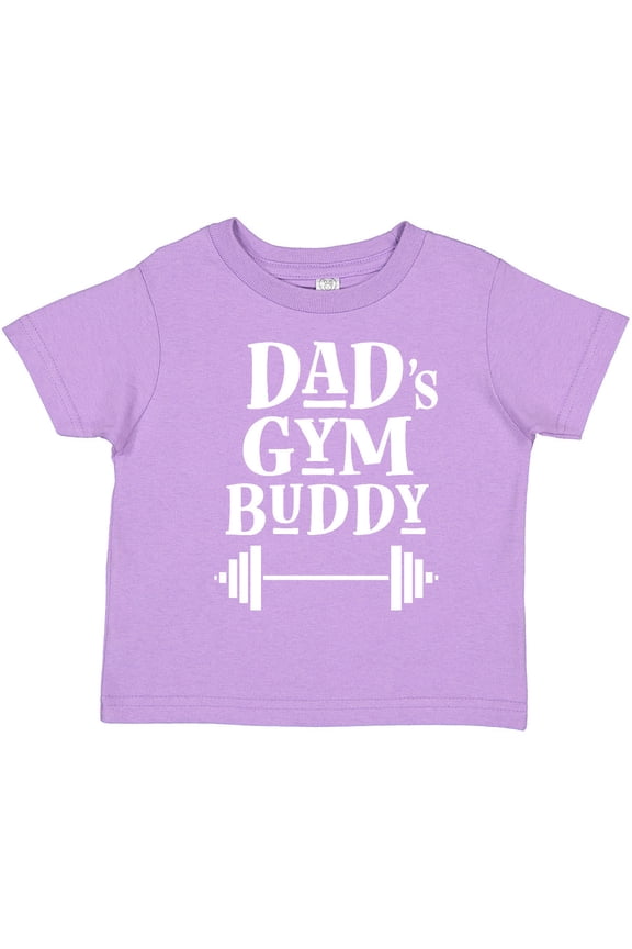 Daddy Gym Buddy Workout Fitness Boys or Girls Toddler T-Shirt