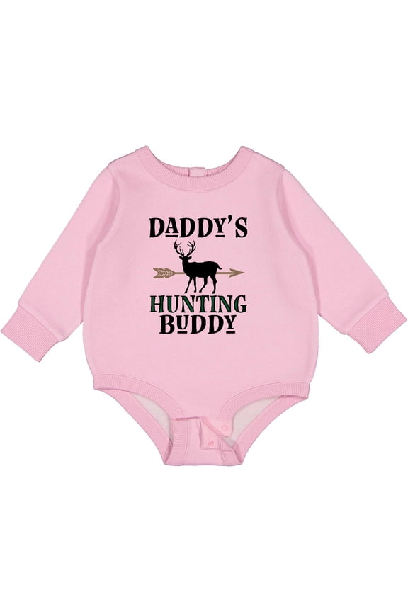 Daddy Hunting Buddy Bow Hunter Baby Fleece Bodysuit