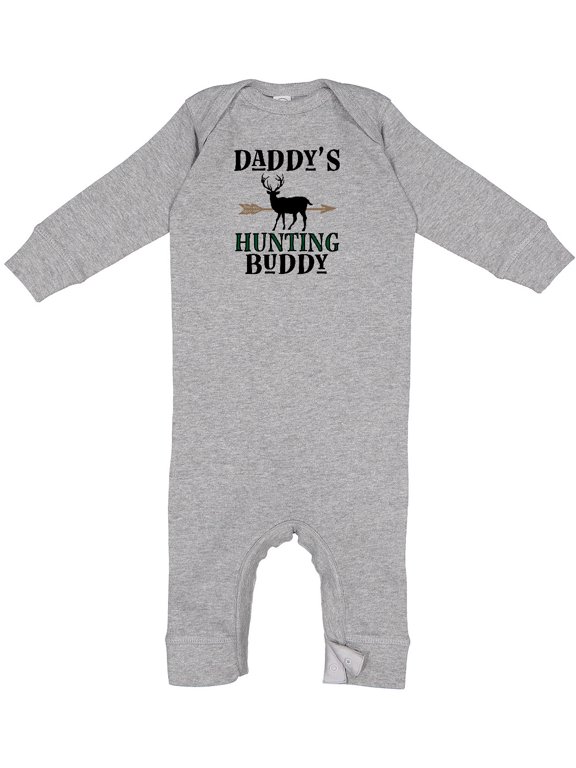 Daddy Hunting Buddy Bow Hunter Baby Romper Coveralls