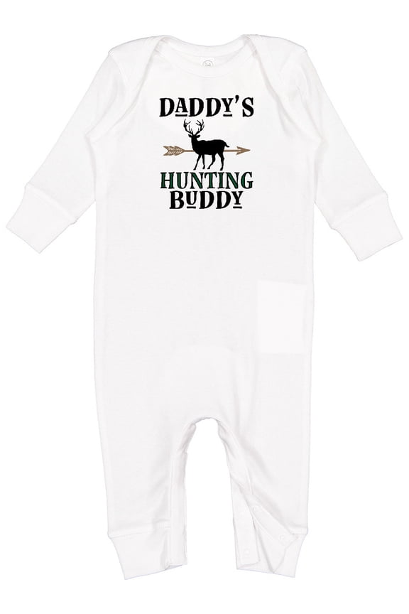 Daddy Hunting Buddy Bow Hunter Baby Romper Coveralls