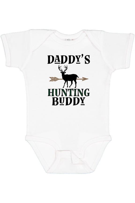Daddy Hunting Buddy Bow Hunter Boys Baby Bodysuit