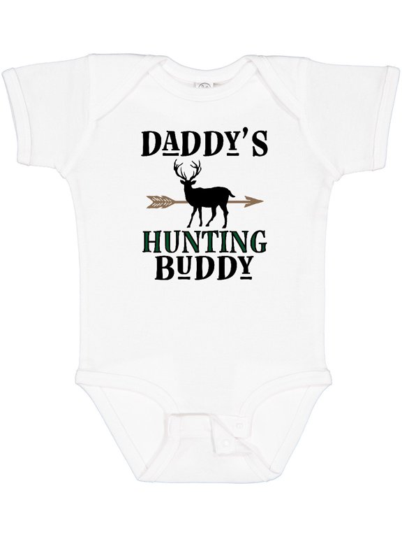 Daddy Hunting Buddy Bow Hunter Boys Baby Bodysuit
