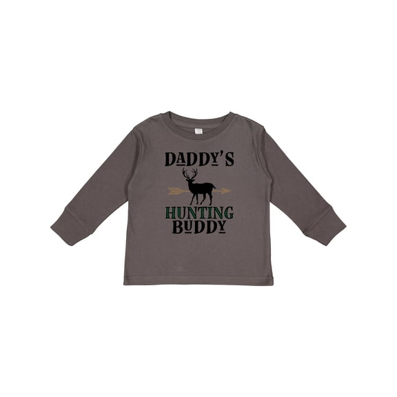 Inktastic Daddy Hunting Buddy Bow Hunter Boys Long Sleeve Toddler T-Shirt