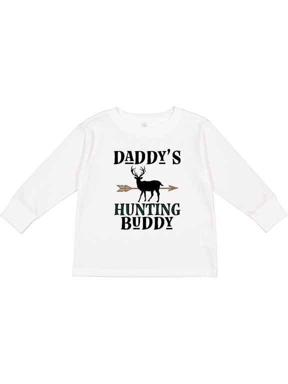 Daddy Hunting Buddy Bow Hunter Boys Long Sleeve Toddler T-Shirt