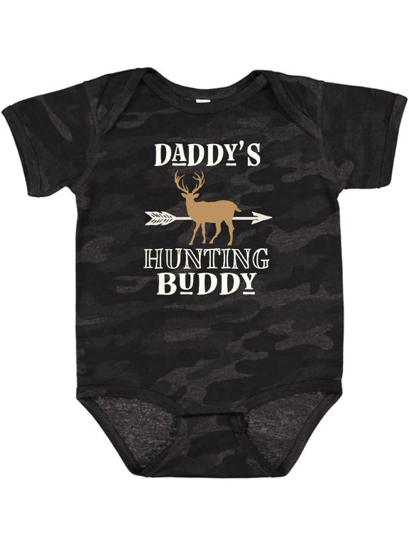 Daddy Hunting Buddy Childs Bow Hunter Boys or Girls Baby Bodysuit