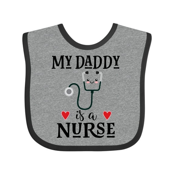 Inktastic Daddy is a Nurse Baby Boys or Girls Baby Bib
