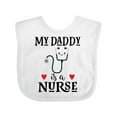 thumbnail image 1 of Inktastic Daddy is a Nurse Baby Boys or Girls Baby Bib, 1 of 4