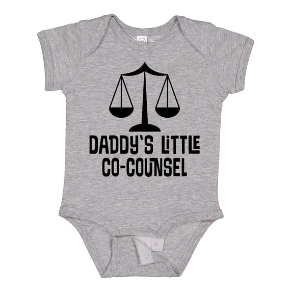 Inktastic Daddy Little Co Counsel Lawyer Boys or Girls Baby Bodysuit