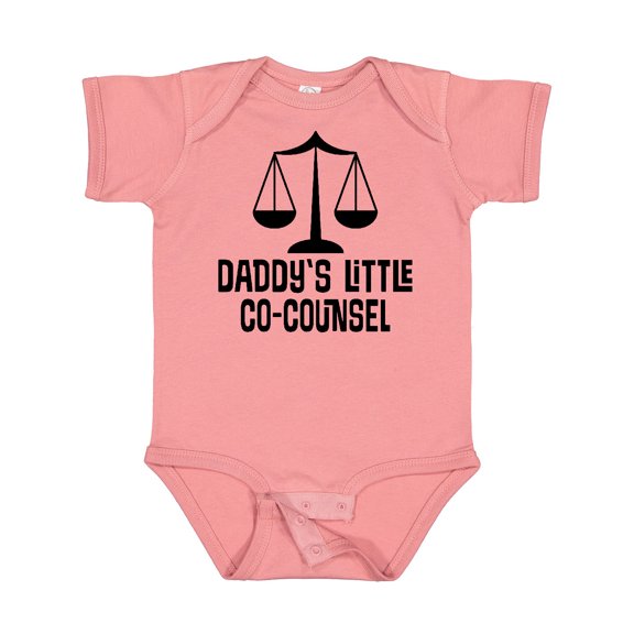 Inktastic Daddy Little Co Counsel Lawyer Boys or Girls Baby Bodysuit