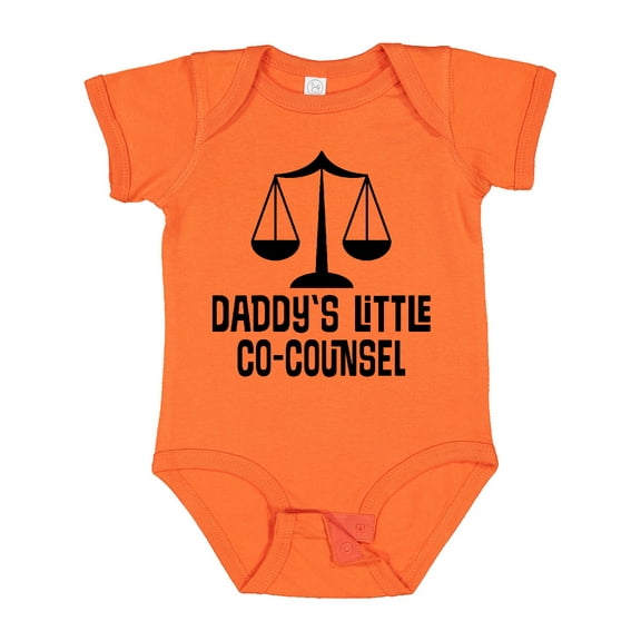 Inktastic Daddy Little Co Counsel Lawyer Boys or Girls Baby Bodysuit