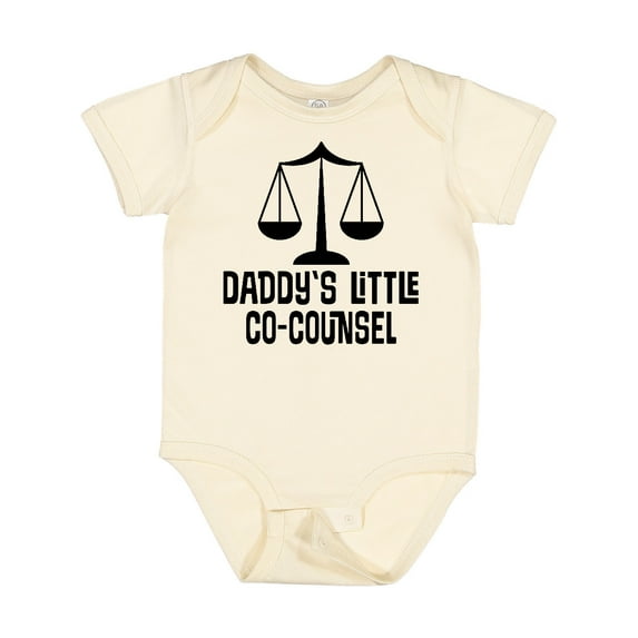 Inktastic Daddy Little Co Counsel Lawyer Boys or Girls Baby Bodysuit