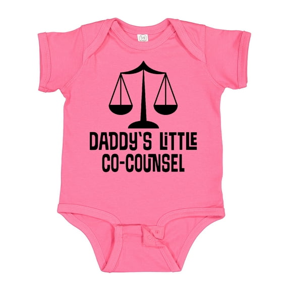 Inktastic Daddy Little Co Counsel Lawyer Boys or Girls Baby Bodysuit