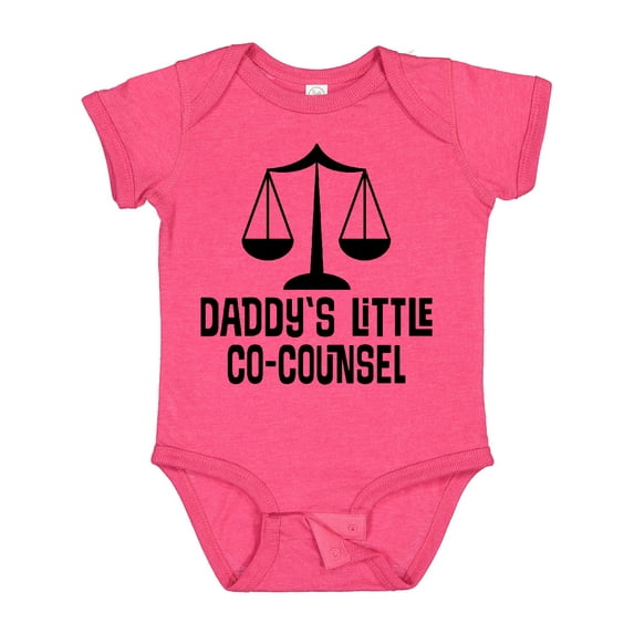Inktastic Daddy Little Co Counsel Lawyer Boys or Girls Baby Bodysuit