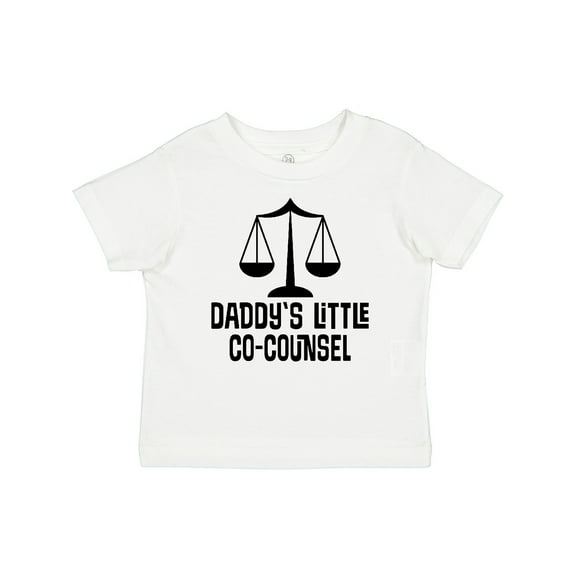 Inktastic Daddy Little Co Counsel Lawyer Boys or Girls Baby T-Shirt