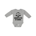 thumbnail image 1 of Inktastic Daddy Little Co Counsel Lawyer Boys or Girls Long Sleeve Baby Bodysuit, 1 of 5