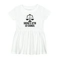 thumbnail image 1 of Inktastic Daddy Little Co Counsel Lawyer Girls Baby Dress, 1 of 5
