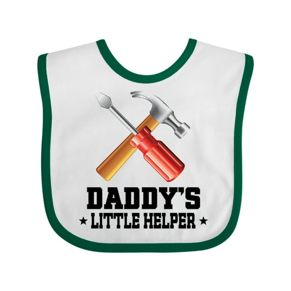 Inktastic Daddy Little Helper Tools Boys Baby Bib