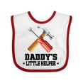 thumbnail image 1 of Inktastic Daddy Little Helper Tools Boys Baby Bib, 1 of 4