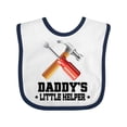 thumbnail image 1 of Inktastic Daddy Little Helper Tools Boys Baby Bib, 1 of 4