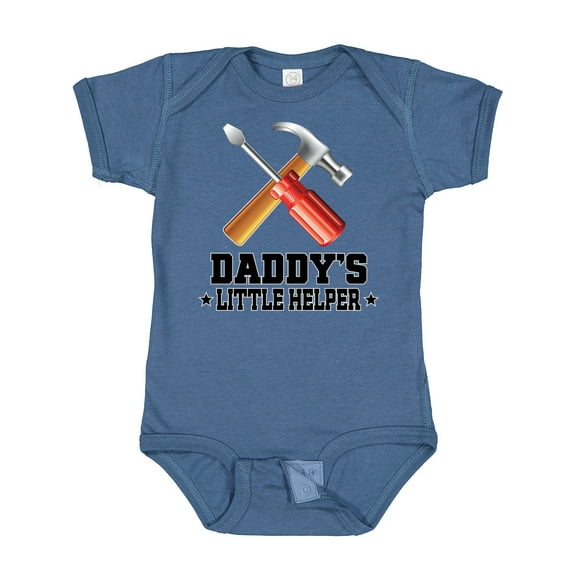 Inktastic Daddy Little Helper Tools Boys Baby Bodysuit