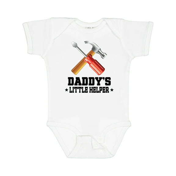 Inktastic Daddy Little Helper Tools Boys Baby Bodysuit