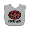 thumbnail image 1 of Inktastic Daddy Little Lumberjack Plaid Boys Baby Bib, 1 of 4