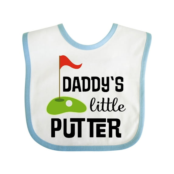 Inktastic Daddy Little Putter Mini Golf Boys or Girls Baby Bib