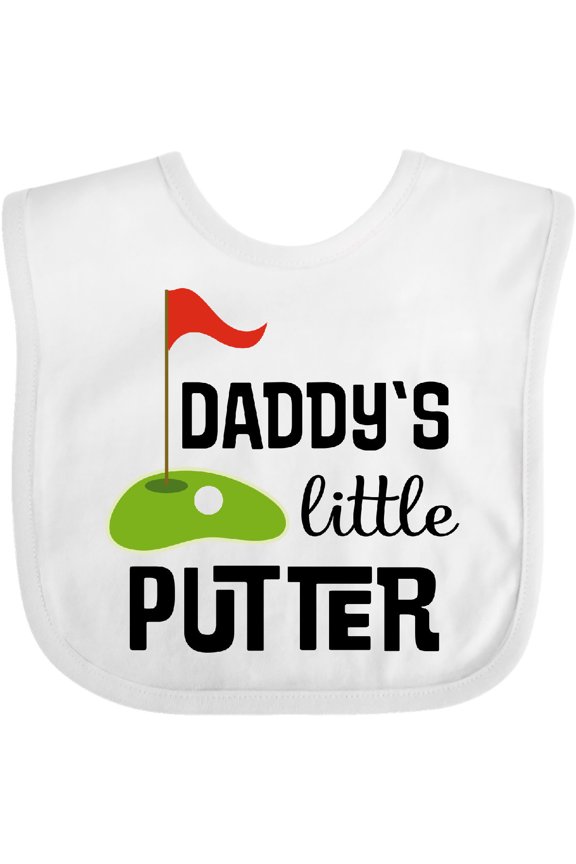 Daddy Little Putter Mini Golf Boys or Girls Baby Bib