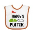 thumbnail image 1 of Inktastic Daddy Little Putter Mini Golf Boys or Girls Baby Bib, 1 of 4