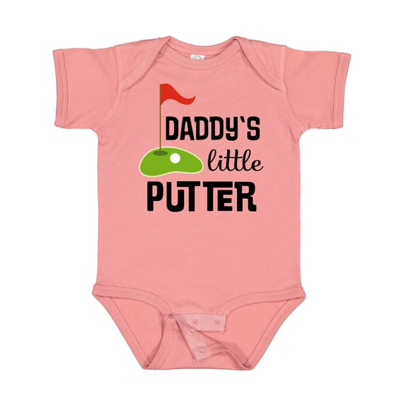Inktastic Daddy Little Putter Mini Golf Boys or Girls Baby Bodysuit