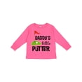 thumbnail image 1 of Inktastic Daddy Little Putter Mini Golf Boys or Girls Long Sleeve Toddler T-Shirt, 1 of 5