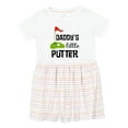 thumbnail image 1 of Inktastic Daddy Little Putter Mini Golf Girls Toddler Dress, 1 of 5