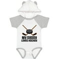 thumbnail image 1 of Inktastic Daddy Loves Hockey Sports Boys or Girls Baby Bodysuit, 1 of 5