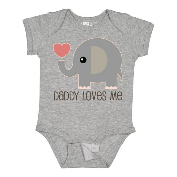 Inktastic Daddy Loves Me Boys or Girls Baby Bodysuit